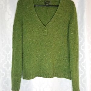 Eddie Bauer Sweater Cashmere Wool Blend Size M